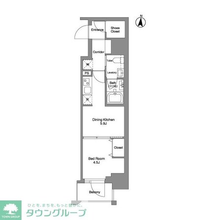 クラリティア綾瀬の物件間取画像